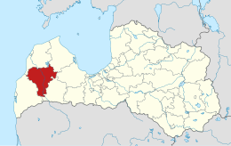 Municipalità di Kuldīga – Localizzazione