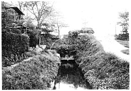 L'ancien canal au niveau de Kamo et de Shimei, ca. 1940.