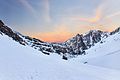 Coucher de soleil avec vue sur le mont Toubkal