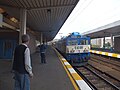 An Ankara-bound intercity train at Söğütlüçeşme station.