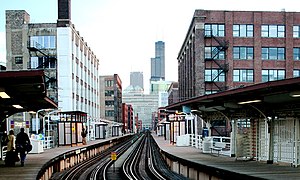 La Willis Tower depuis la station.