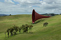 Œuvre in situ de l'artiste Anish Kapoor en Nouvelle-Zélande