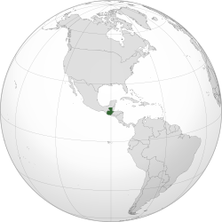 Location o Guatemala