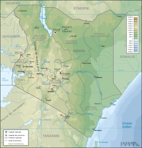 carte : Géographie du Kenya