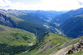 Blick ins obere Mölltal nach Süden