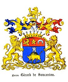 Wappen der Girard de Soucanton (1882)