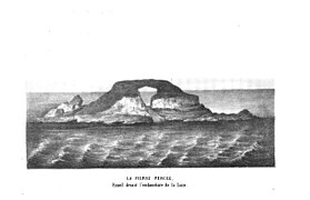 Illustration d'Antoine-Étienne Carro dans Voyage chez les Celtes ou de Paris au Mont Saint-Michel par Carnac (1857).