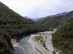 Das Val Trebbia in der Nähe der Gemeinde Bobbio