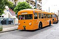 Preserved vintage trolleybus Fiat 656F of Piraeus-Kastella line