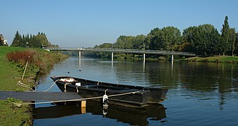 Fußgänger- und Rad-Brücke am Buntentorsdeichschart (Blickrichtung Wilhelm-Kaisen-Brücke)