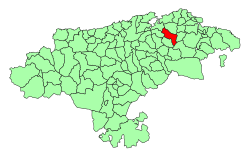 Location of Entrambasaguas