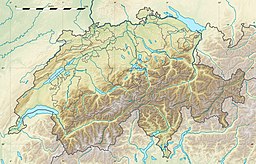 Sufers läge i Schweiz