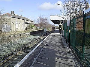 The platform at Ormskirk