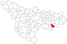 Criciova – Mappa