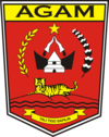 Lambang resmi Kabupatén Agam كابوڤاتين اڬم