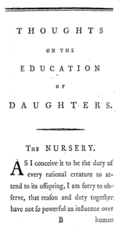 Thumbnail for Thoughts on the Education of Daughters