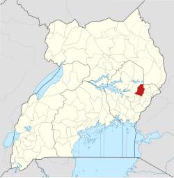 District location in Uganda