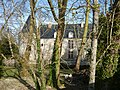 Le château de Dampierre-sur-Boutonne derrière les frondaisons.