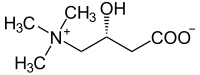 Strukturformel des L-Isomers von Carnitin