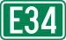 Cartouche signalétique représentant la E34