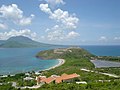 Southeast Peninsula (Saint Kitts). The island on the left is Nevis.