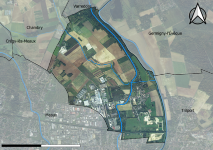 Carte orhophotogrammétrique de la commune.