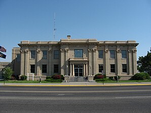 Das Madison County Courthouse in Rexburg, gelistet im NRHP Nr. 87001587[1]