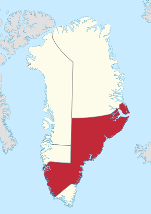 Vị trí Sermersooq tại Greenland