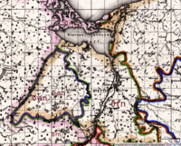 The Central Pomeranian dialect region of Low German, east of the Zarow and north of the Welse, where "Ohren" (ears) is pronounced like "oan" and "orn" (now bounded by the Oder-Neisse line in the east).