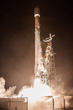 Start rakety Falcon 9 s družicí Zuma