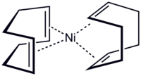 Strukturformel von Bis-[cyclooctadien-(1,5)]-nickel(0)