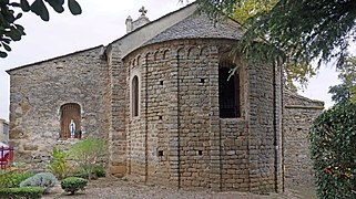 Le chevet de l'église.