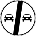 End of overtaking prohibition