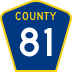 County Road 81 marker