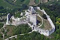 Čachtice Castle from the air