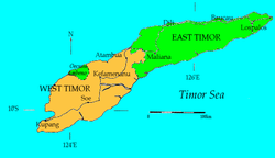 กูปังตั้งอยู่ในTimor