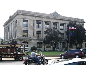 Carroll County Courthouse in Delphi, gelistet im NRHP Nr. 03001317[1]