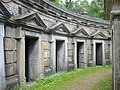 Part of the Circle of Lebanon in Highgate Cemetery (west side) designed by Stephen Geary