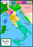 Italia en 1796