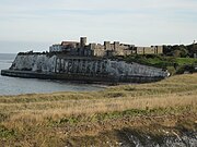 North Foreland és a Kingsgate-kastély a világítótoronnyal