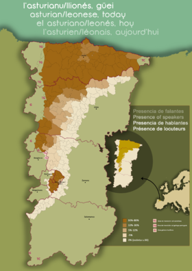 Mapa rozšíření jazyka