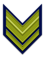 Distintivo di grado per spallino di sergente dell'Aeronautica Militare