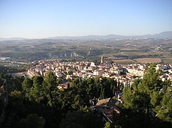 Anvista de Gelida dende o suyo castiello