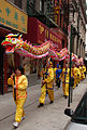 Dragon dancers in Hong Kong