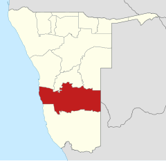 Karte Hardap in Namibia