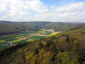 Blick vom Beringer Randenturm ins Lieblosental