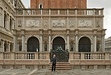 photograph of the loggetta at the base of the campanile