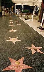 Hollywood walk of fame