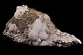 Analcime avec chabazite, apophyllite et mordénite, Martinique (36 × 18 cm)