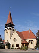 L'église protestante à Horbourg.